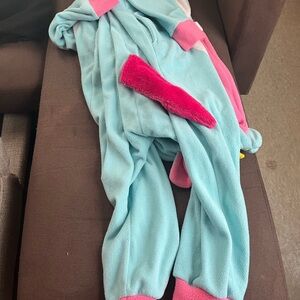 Blue and Pink Fleece Onesie